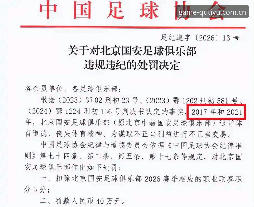 趣体育赛事解析 中国足协第三批禁足名单最新动态:17人终身禁赛,48人遭行业严惩